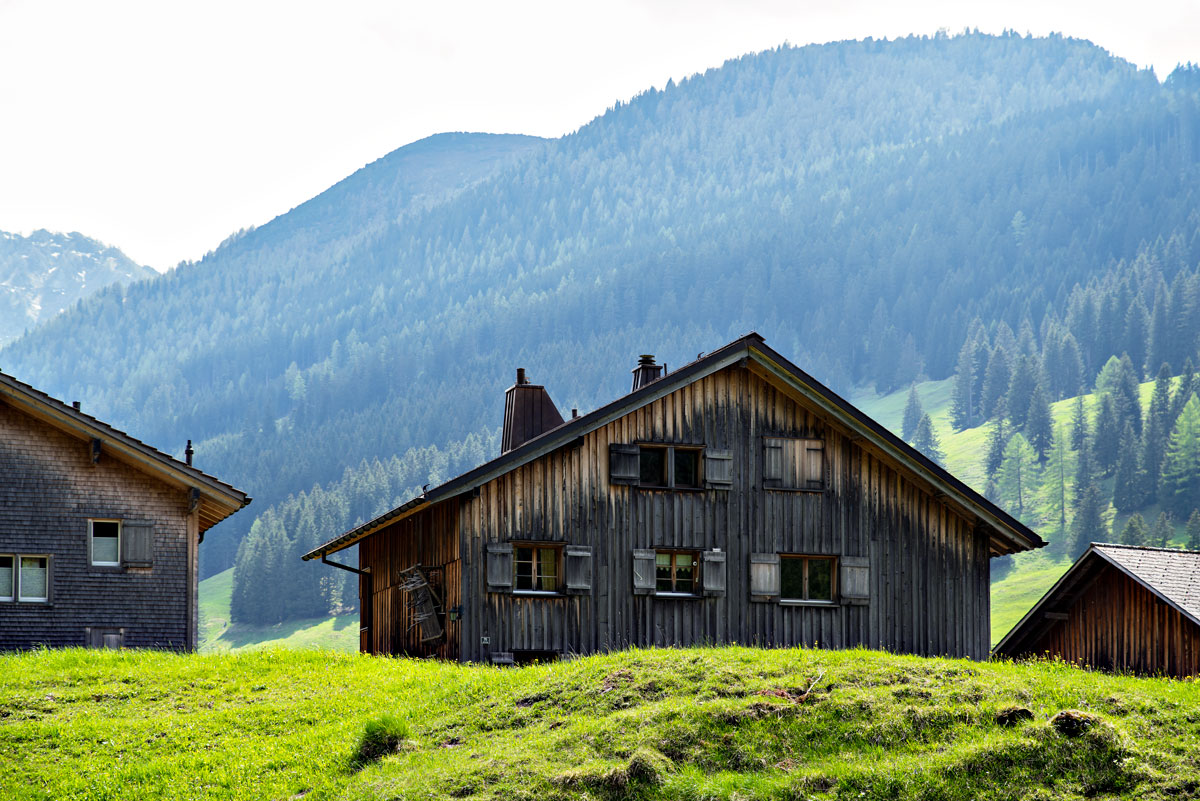 Mountain hut near Steg, Liechtenstein