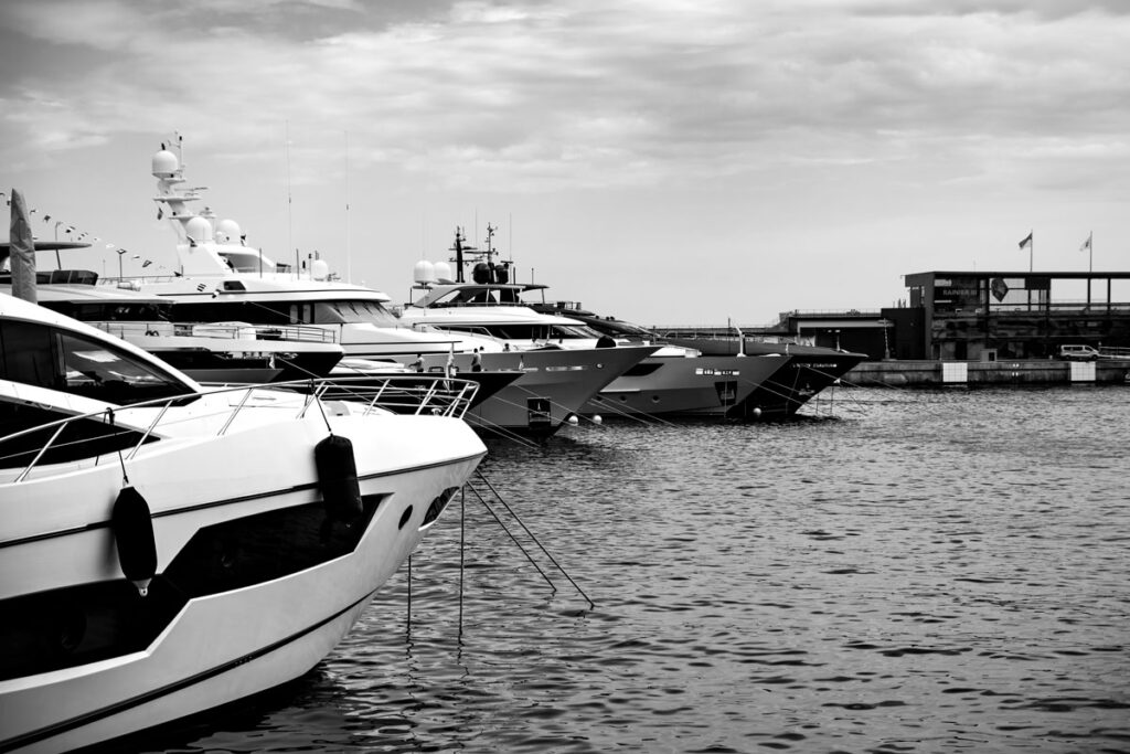 Luxury Yachts in the Port of Monaco