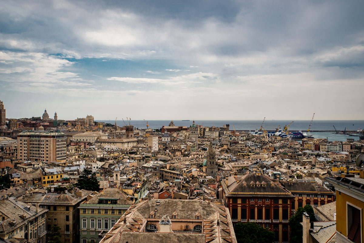 View over Genoa