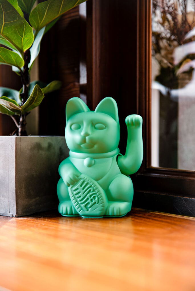 Green Lucky Cat