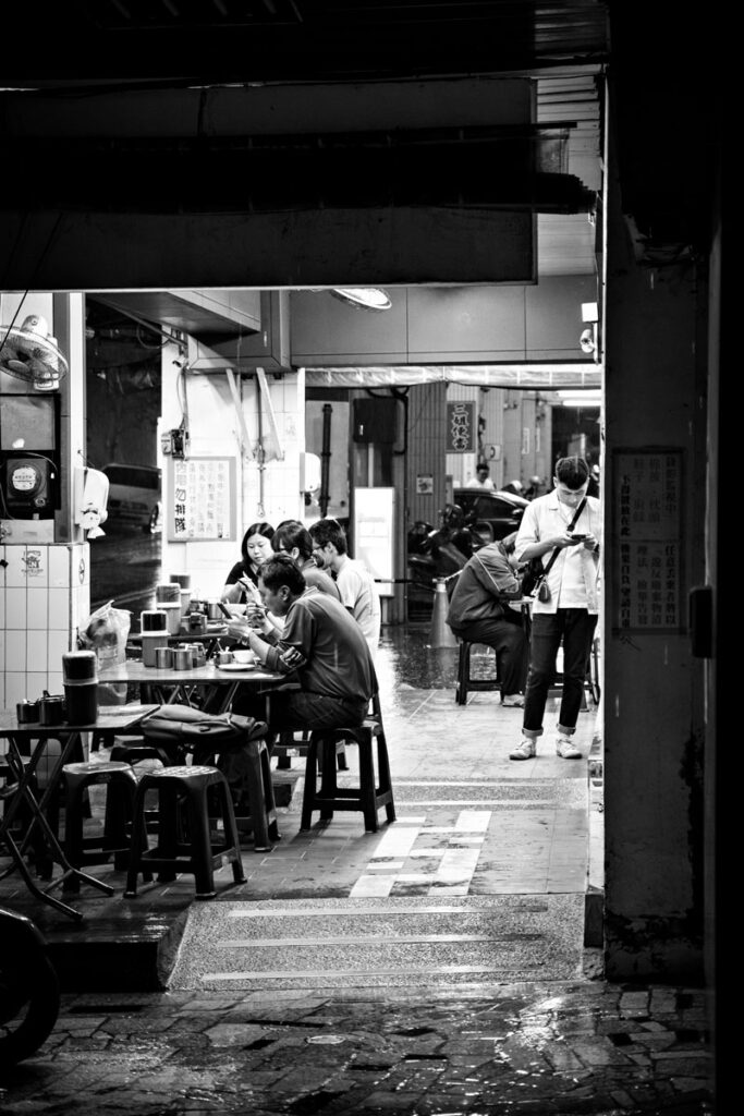 Dinner in a Noodle Shop in Tainan