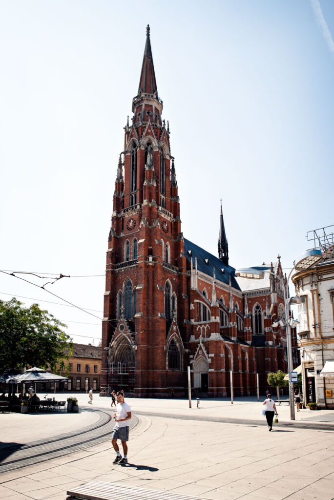 Marketplace in Osijek, Croatia