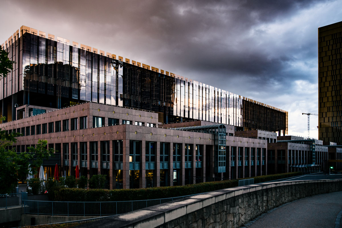 Shopping-Center at Kirchberg in Luxembourg