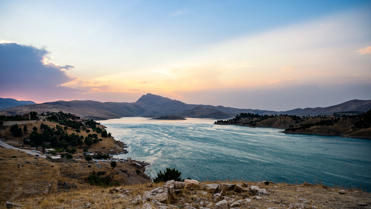 Dukan Lake in Northern Iraq