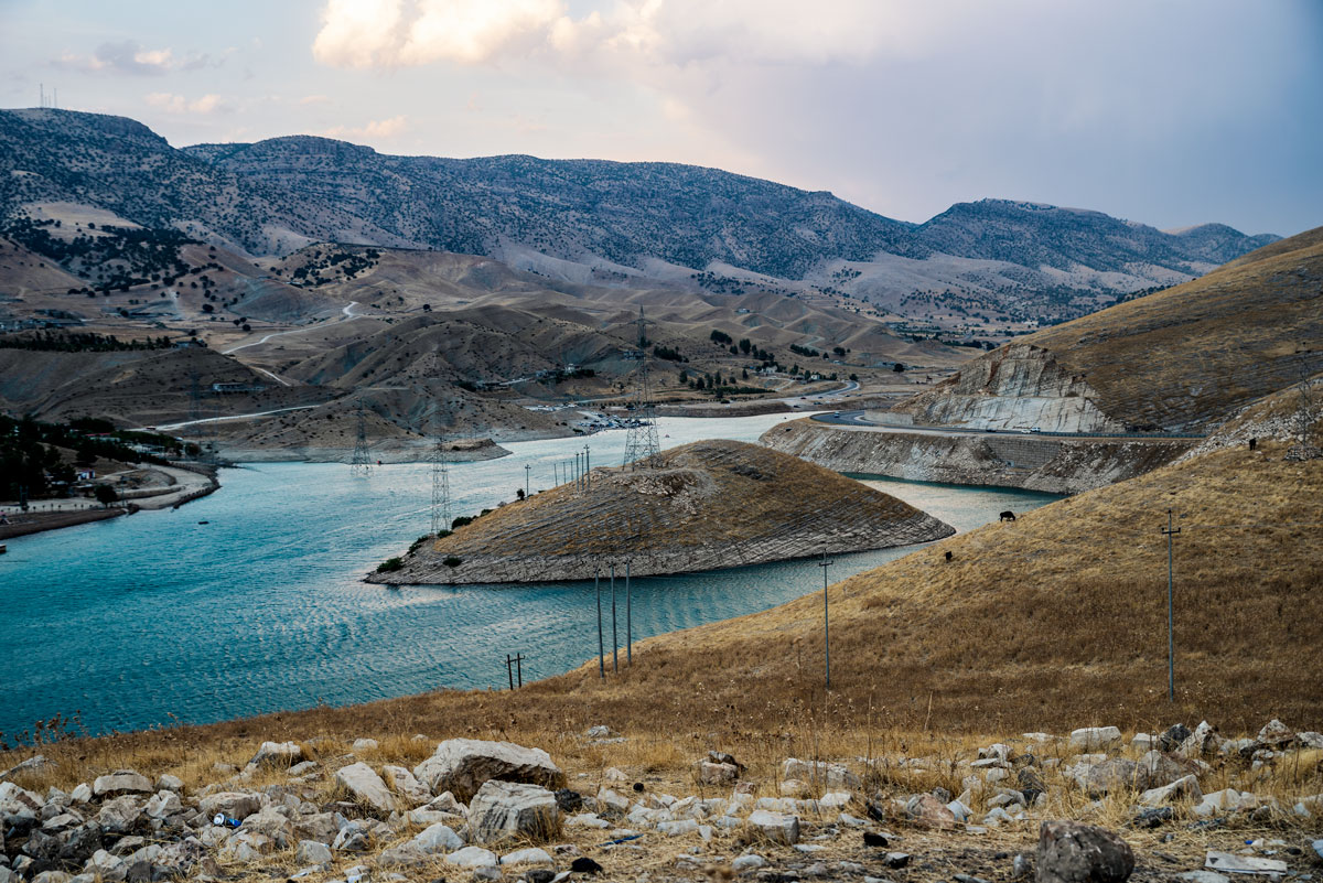 Dukan Lake in Northern Iraq