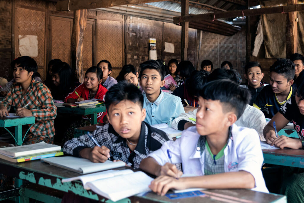 School in a Small Village in Myanmar