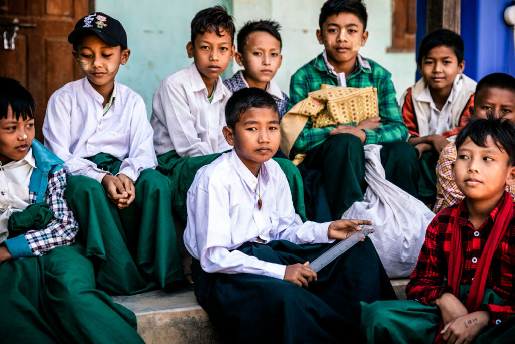 School in a Small Village in Myanmar