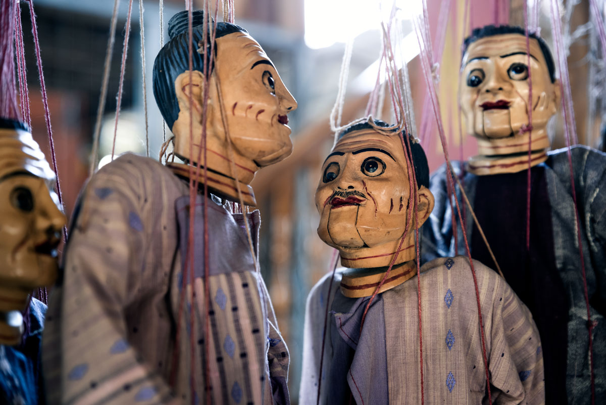 Puppets at Inle-Lake