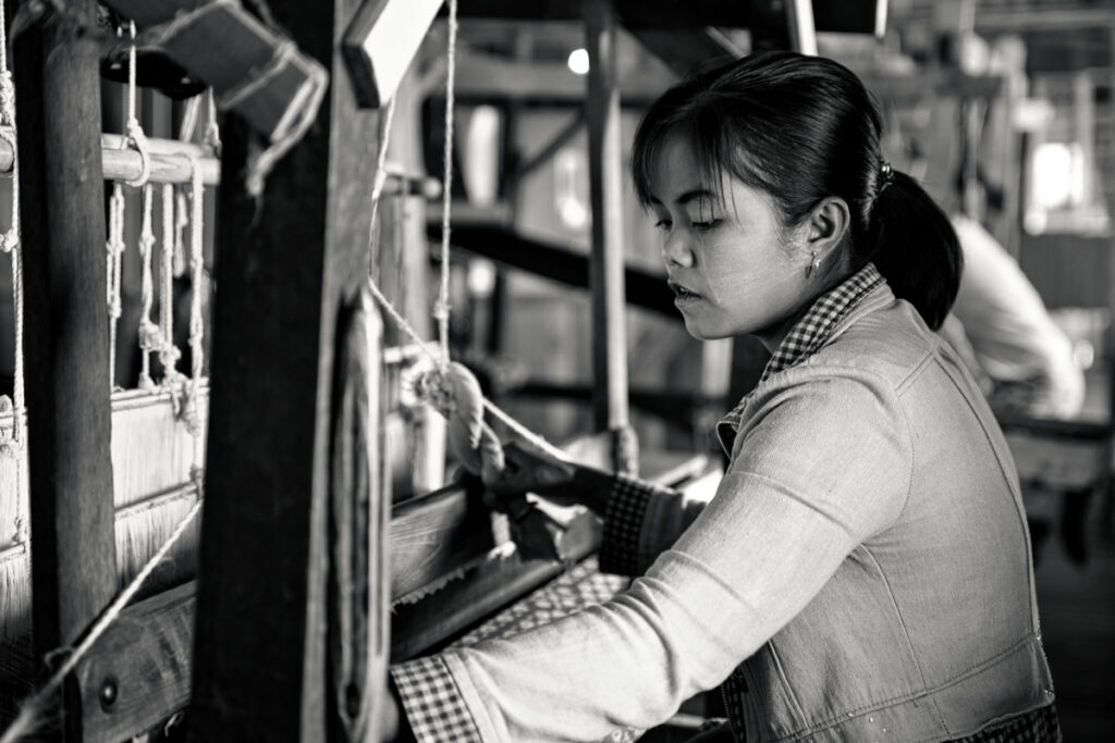 Silk Production at Inle-Lake