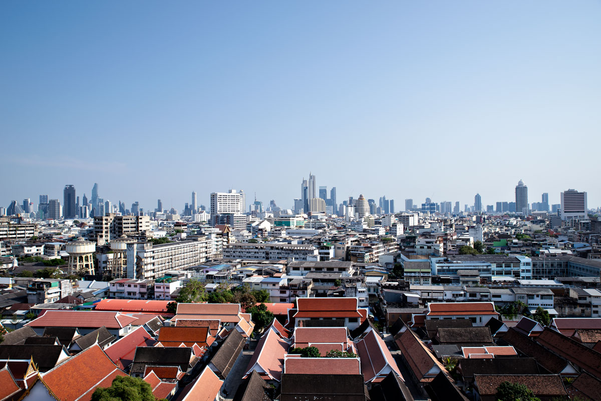 View from Golden Mount Temple in Bangkok