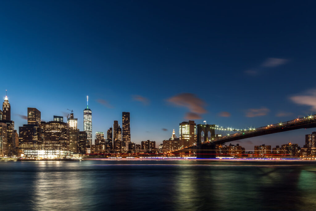 Evening Skyline of Manhattan