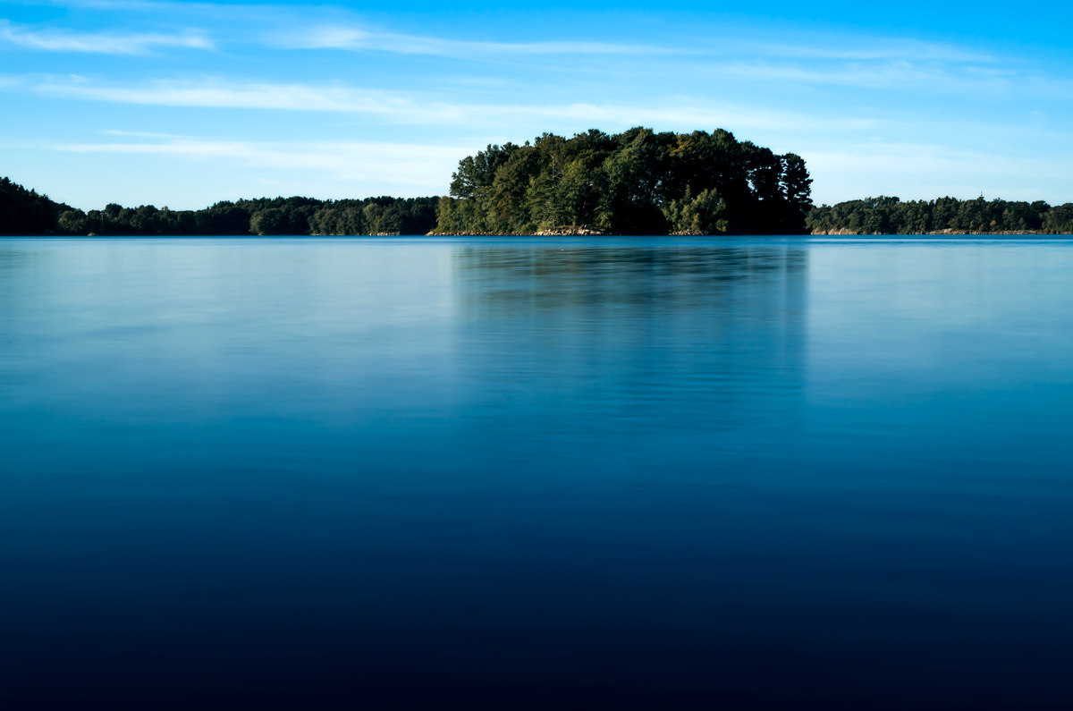 Blue Lake in Massachusetts