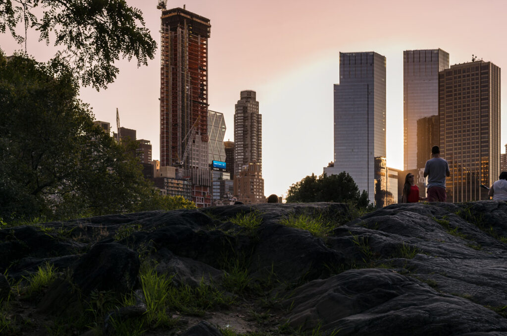 Sunset In The Central Park