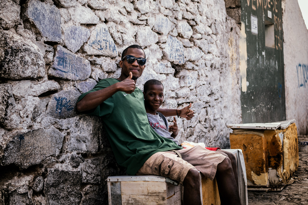 Father and Son in Praia