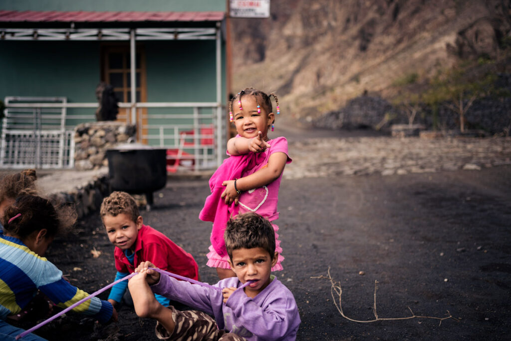 Kids Playing on Fogo
