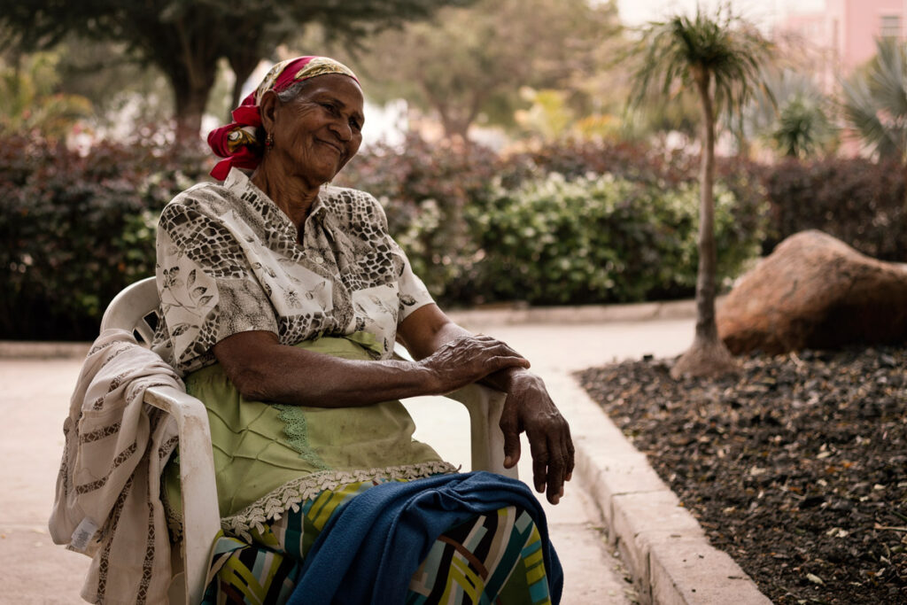 Old Lady in Praia