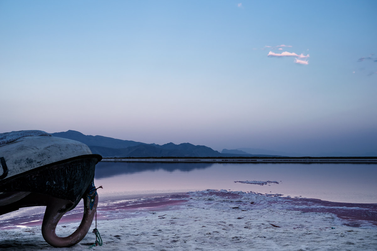 Maharloo Lake in Iran