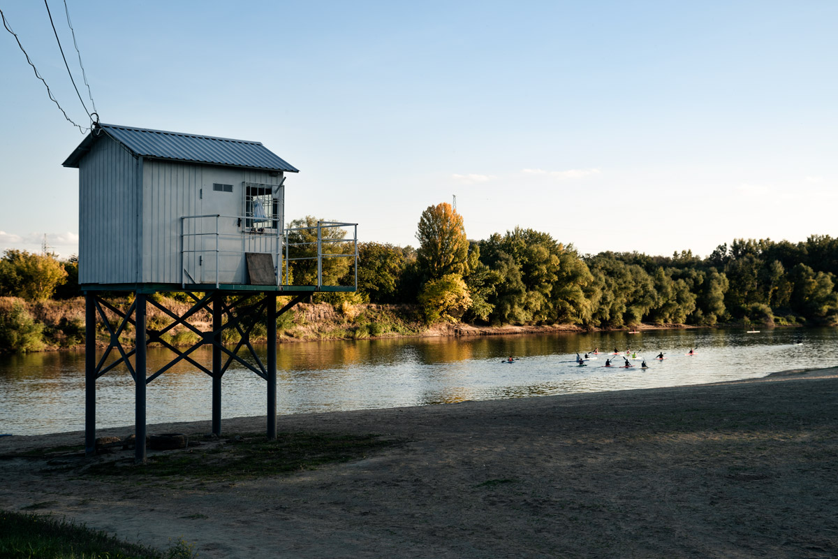 River Tyra in Tiraspol Transnistria