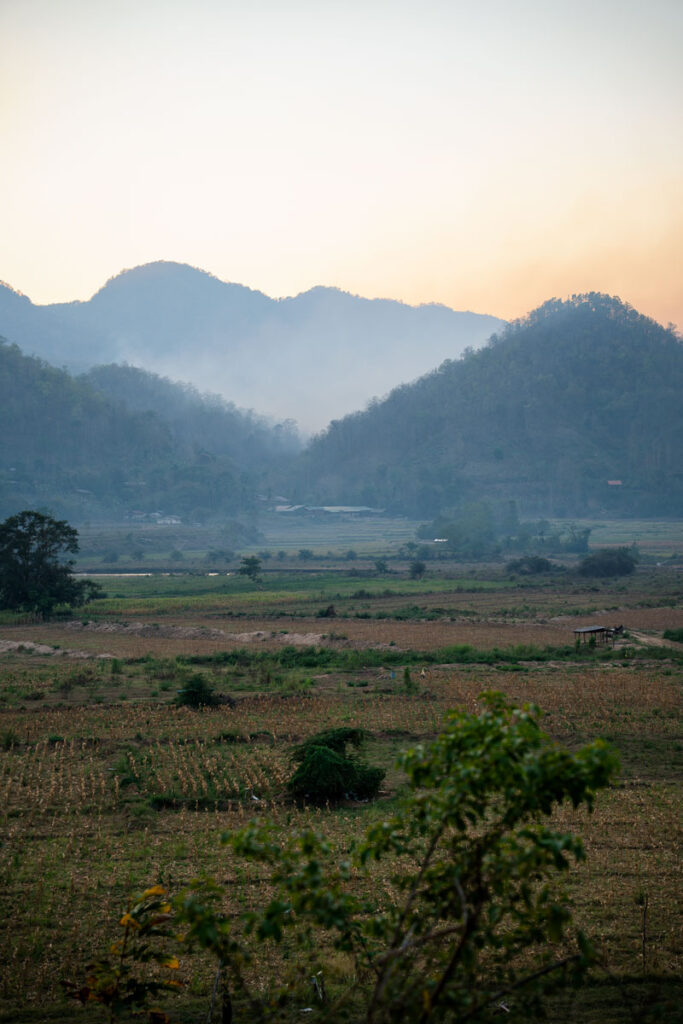 Moei River between Thailand and Myanmar
