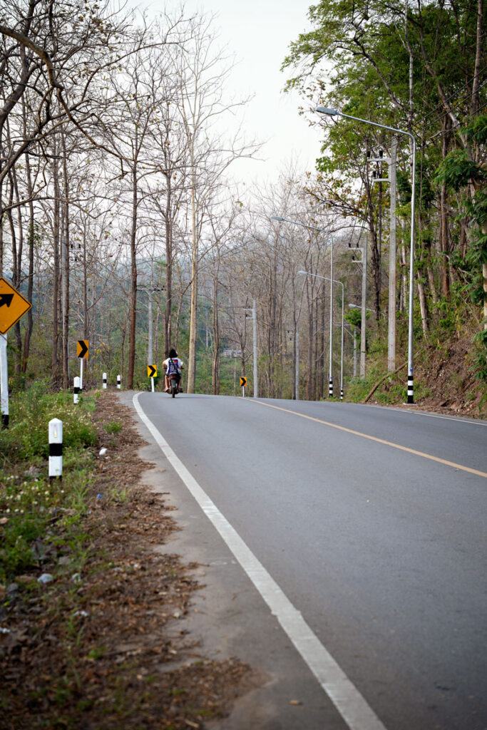 Road along the Myanmar Border in Thailand, Tak Province