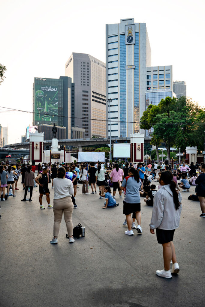 Exercise in Lumphini Park