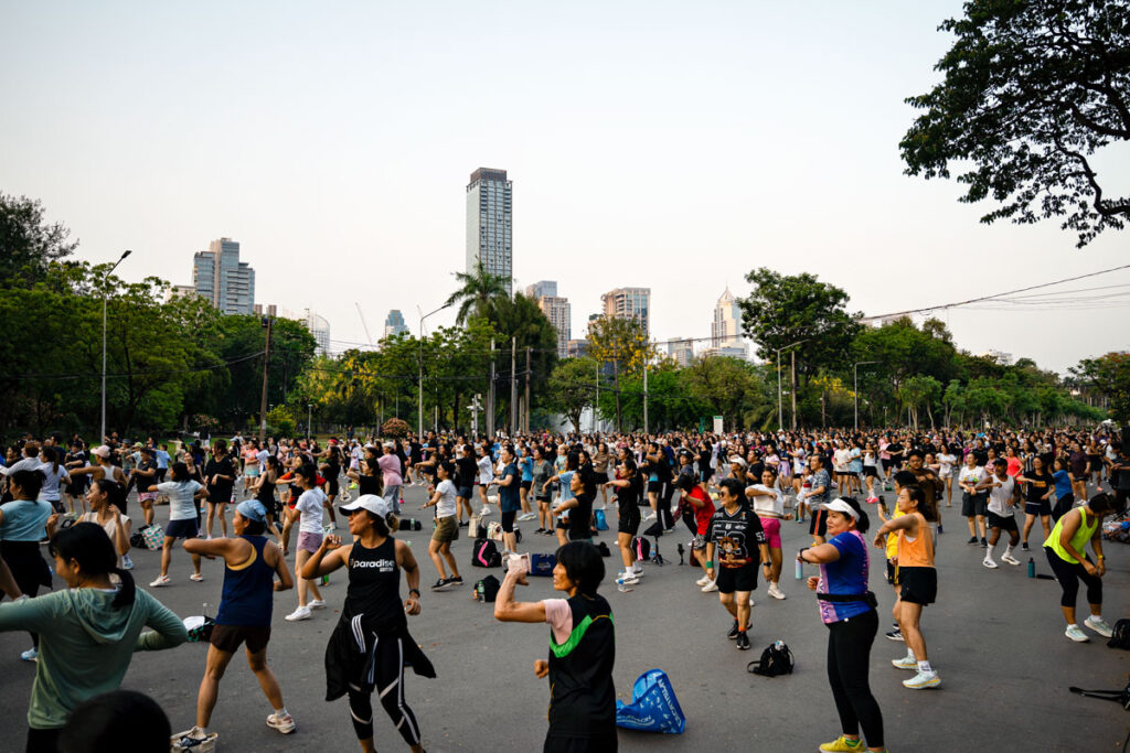Exercise in Lumphini Park