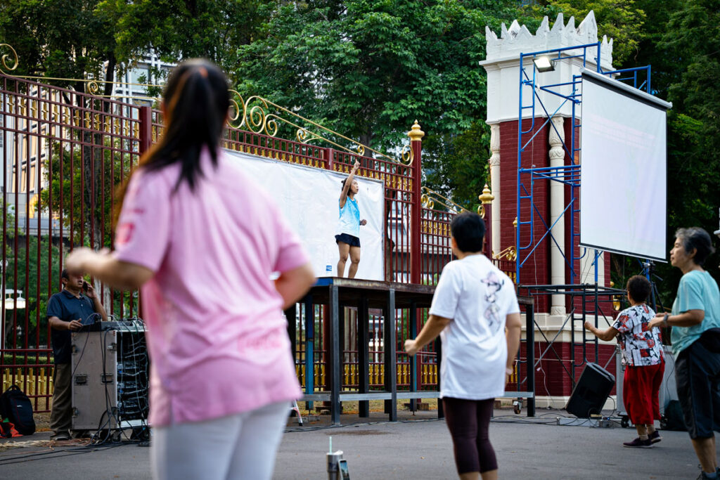 Exercise in Lumphini Park