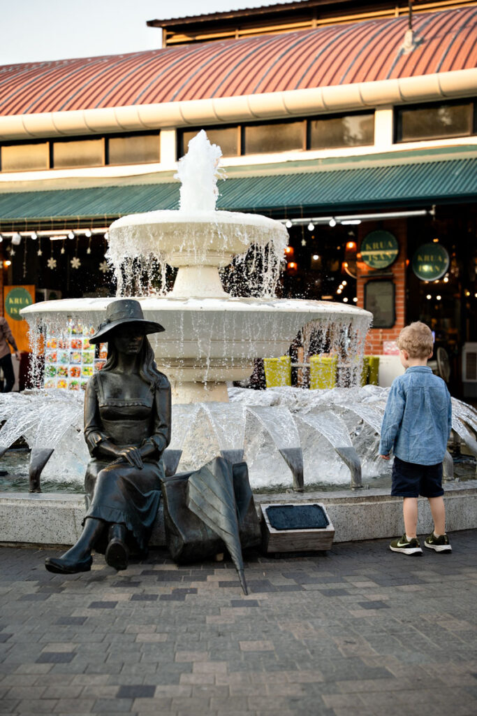 Fountain at Asiatique in Bangkok