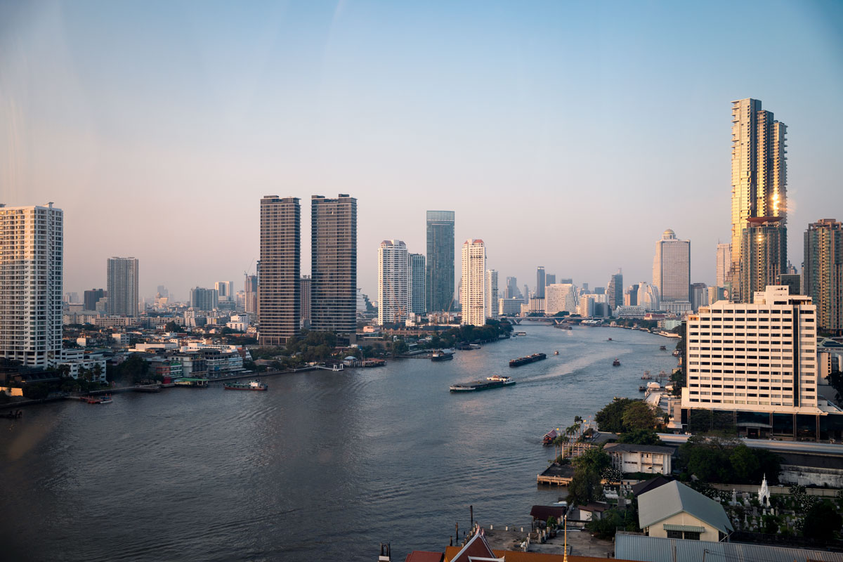 View on Chao Phraya from Asiatique