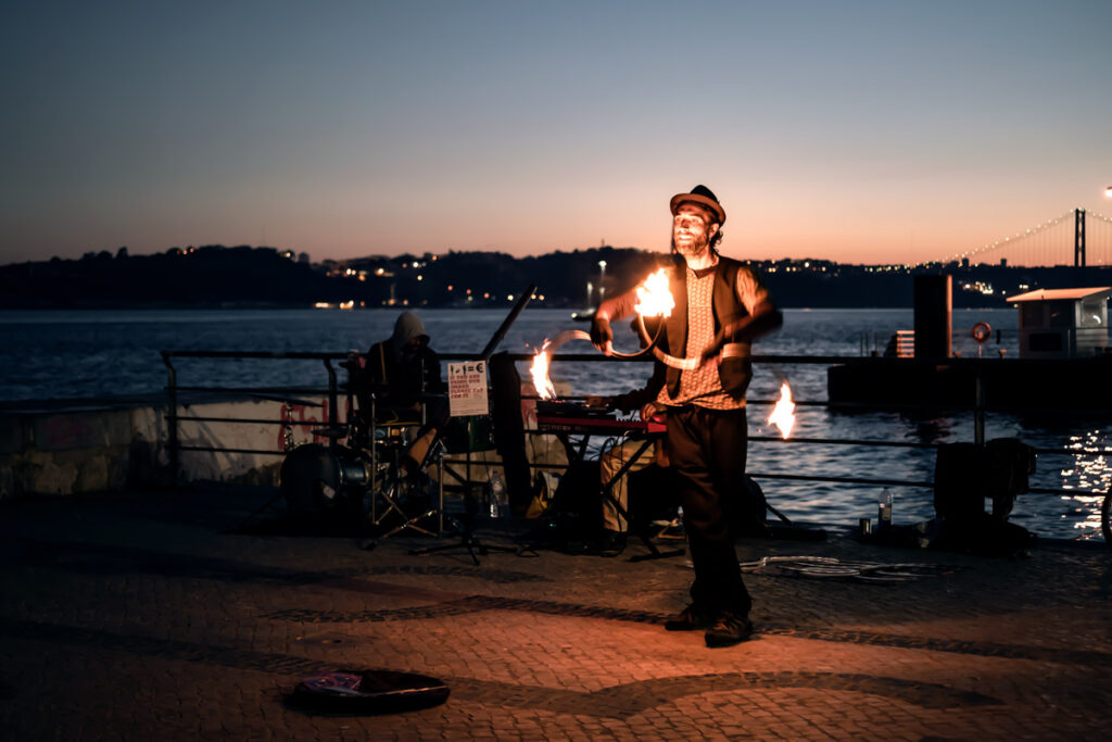 Fire Artist in Lisbon