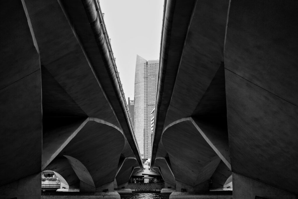 Gap between Bridges in Singapore