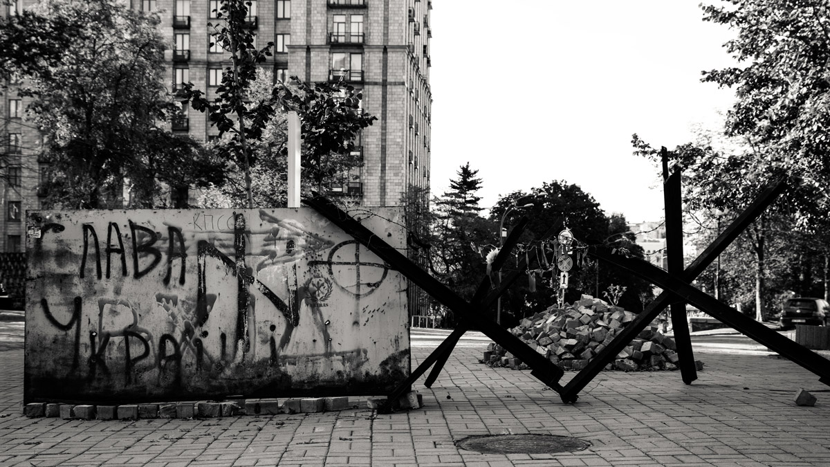 Barrier in Kiev