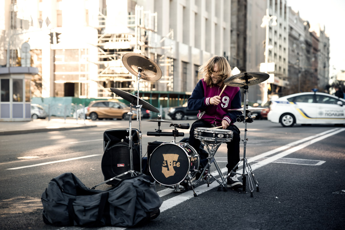 Drummer in Kiev