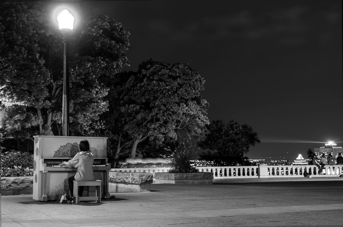 Piano at Night in Montreal